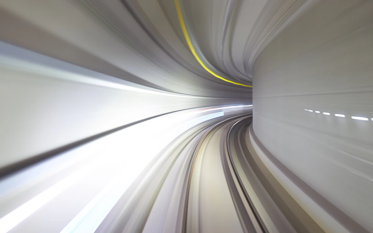 time lapse photography of tunnel