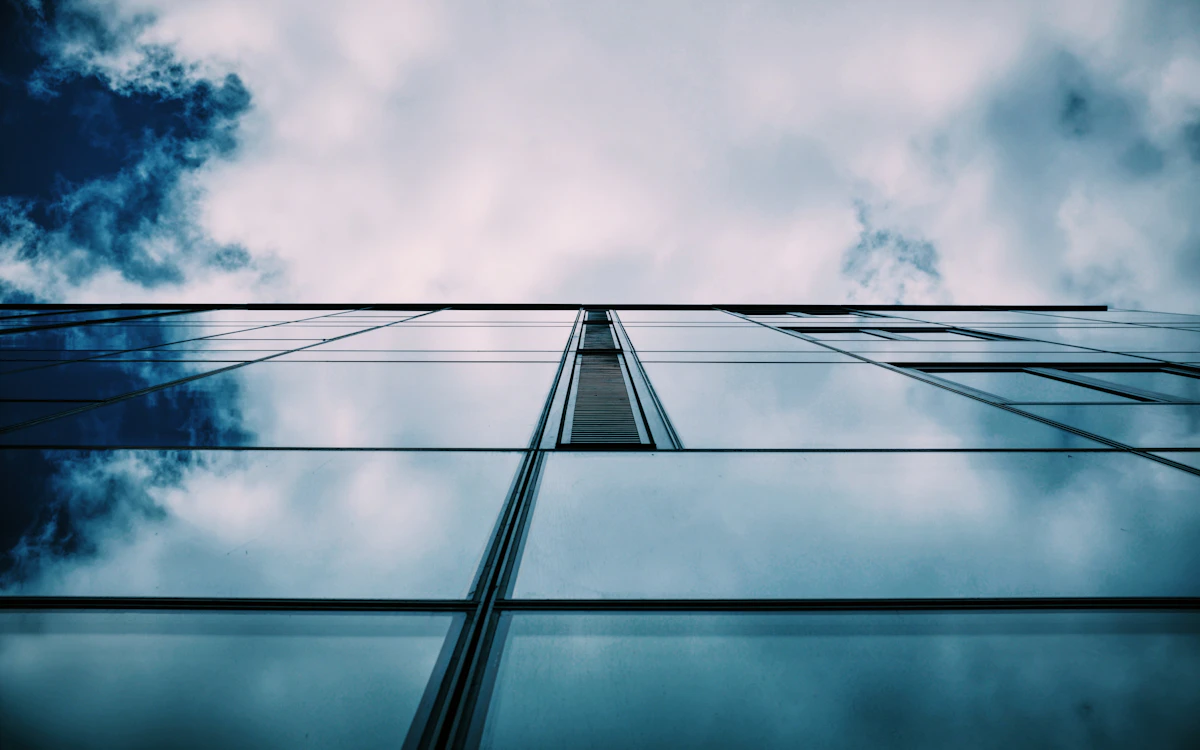 worm's eye view photo of glass building